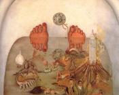 弗里达 卡洛 : A painting of What The Water Gave Me by Frida Kahlo Frida Kahlo